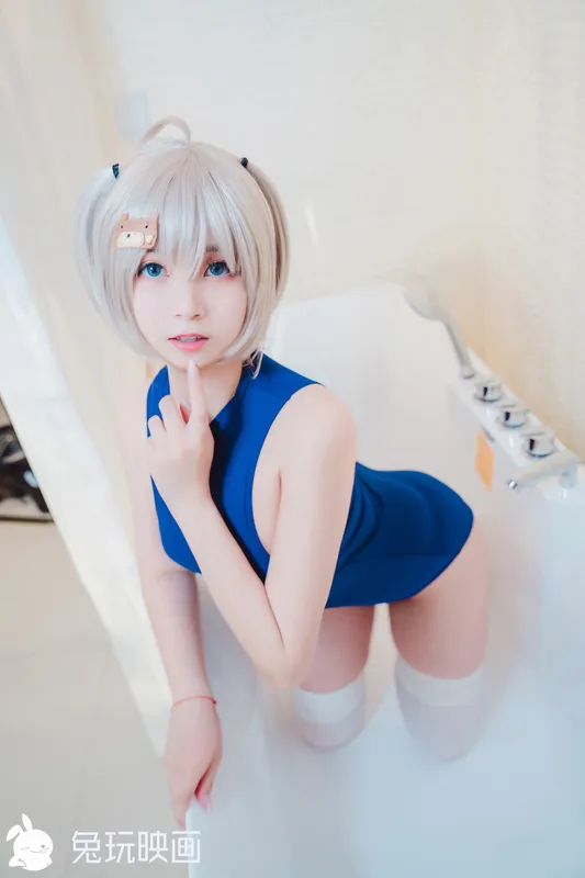 兔玩映画 夏日泳装 Vol.059 银发娘 - 兔玩映画